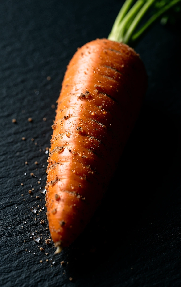 Frische Ernte Karotte Makroaufnahme